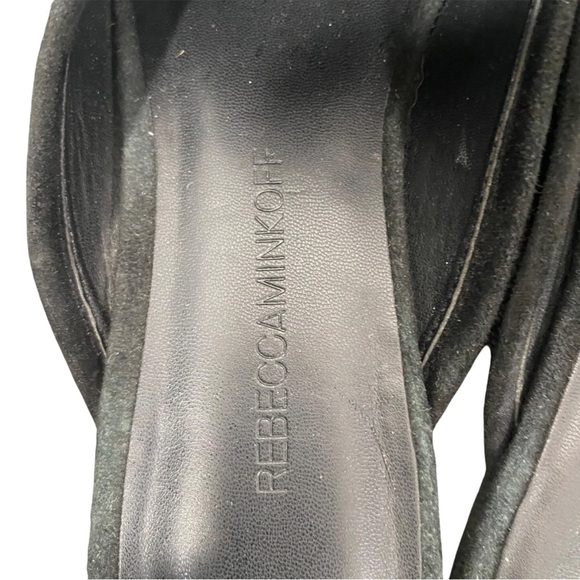 Rebecca Minkoff Raylee Black Embroidered Floral Loafer Flats Mules shoes 7.5 - Picture 7 of 12